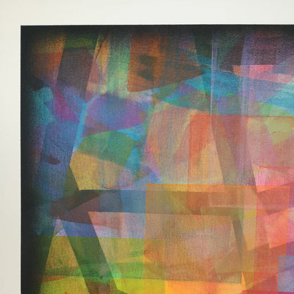 Cœur de cible - 80x80cm - 2022 - Tableau abstrait géométrique coloré moderne