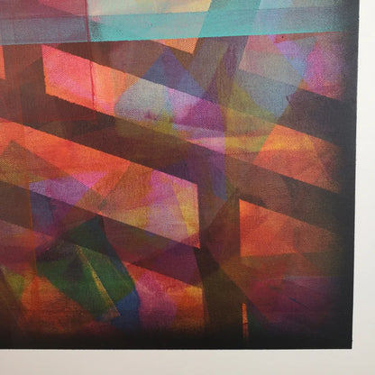 Cœur de cible - 80x80cm - 2022 - Tableau abstrait géométrique coloré moderne