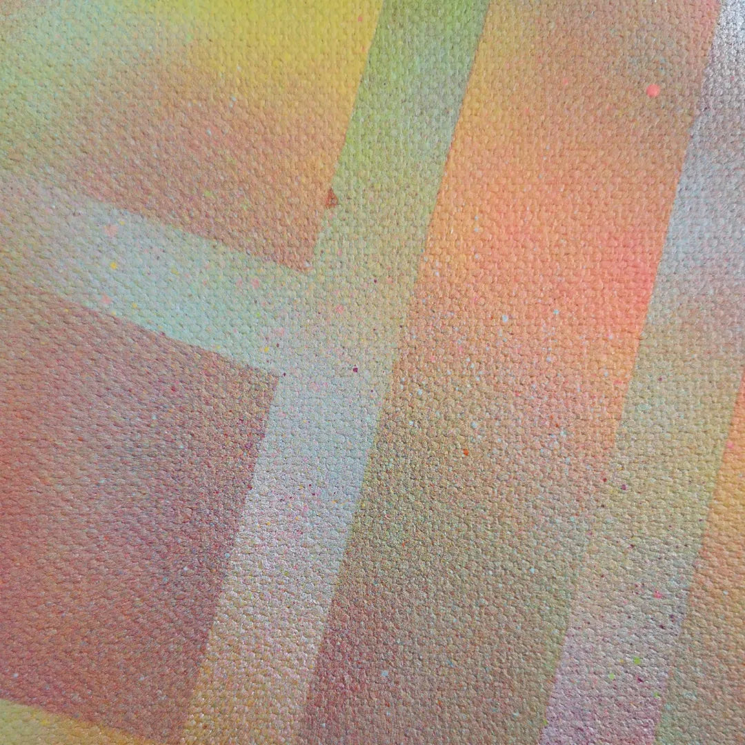 Rubique - 20x20cm - 2022 - Tableau abstrait géométrique moderne coloré