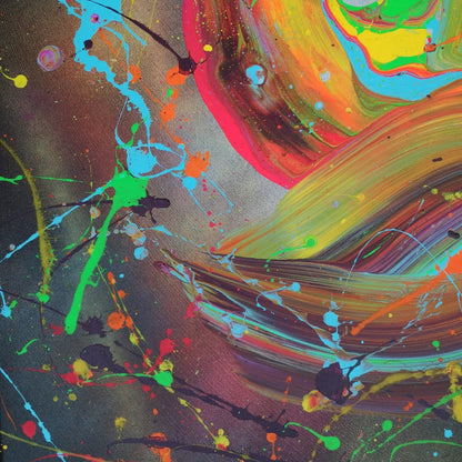 Sirocco - 60x60cm - 2022 - Tableau abstrait moderne coloré