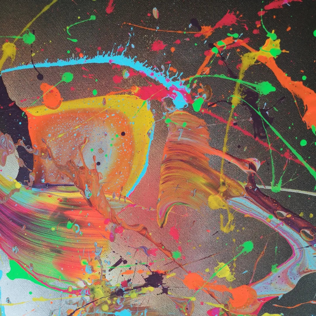 Sirocco - 60x60cm - 2022 - Tableau abstrait moderne coloré
