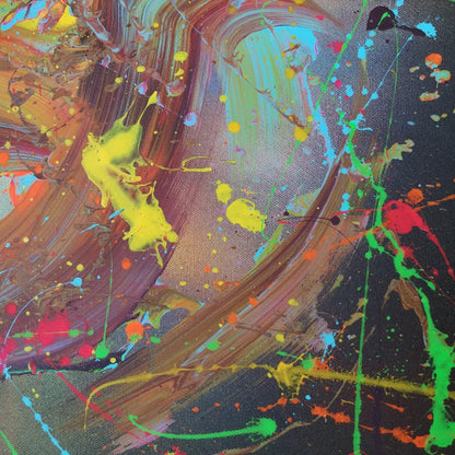Sirocco - 60x60cm - 2022 - Tableau abstrait moderne coloré