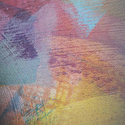 Allumettes - 60x60cm - 2022 - Tableau abstrait moderne coloré géométrique