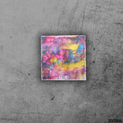 Cloud - 20x20cm - 2022 - Tableau abstrait moderne coloré