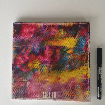 Cloud - 20x20cm - 2022 - Tableau abstrait moderne coloré