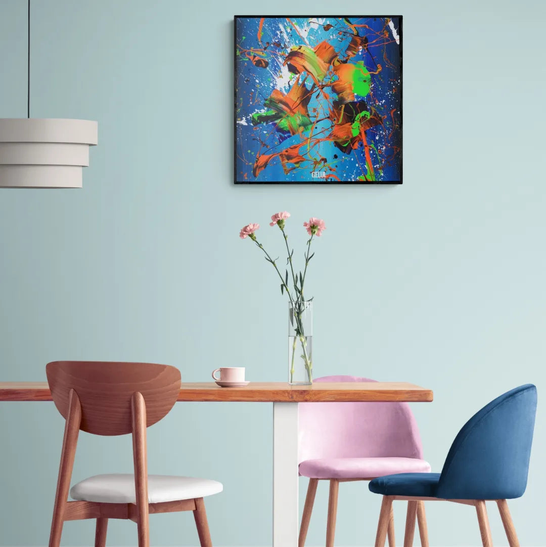 Humboldt - 60x60cm - 2022 - Tableau abstrait moderne coloré