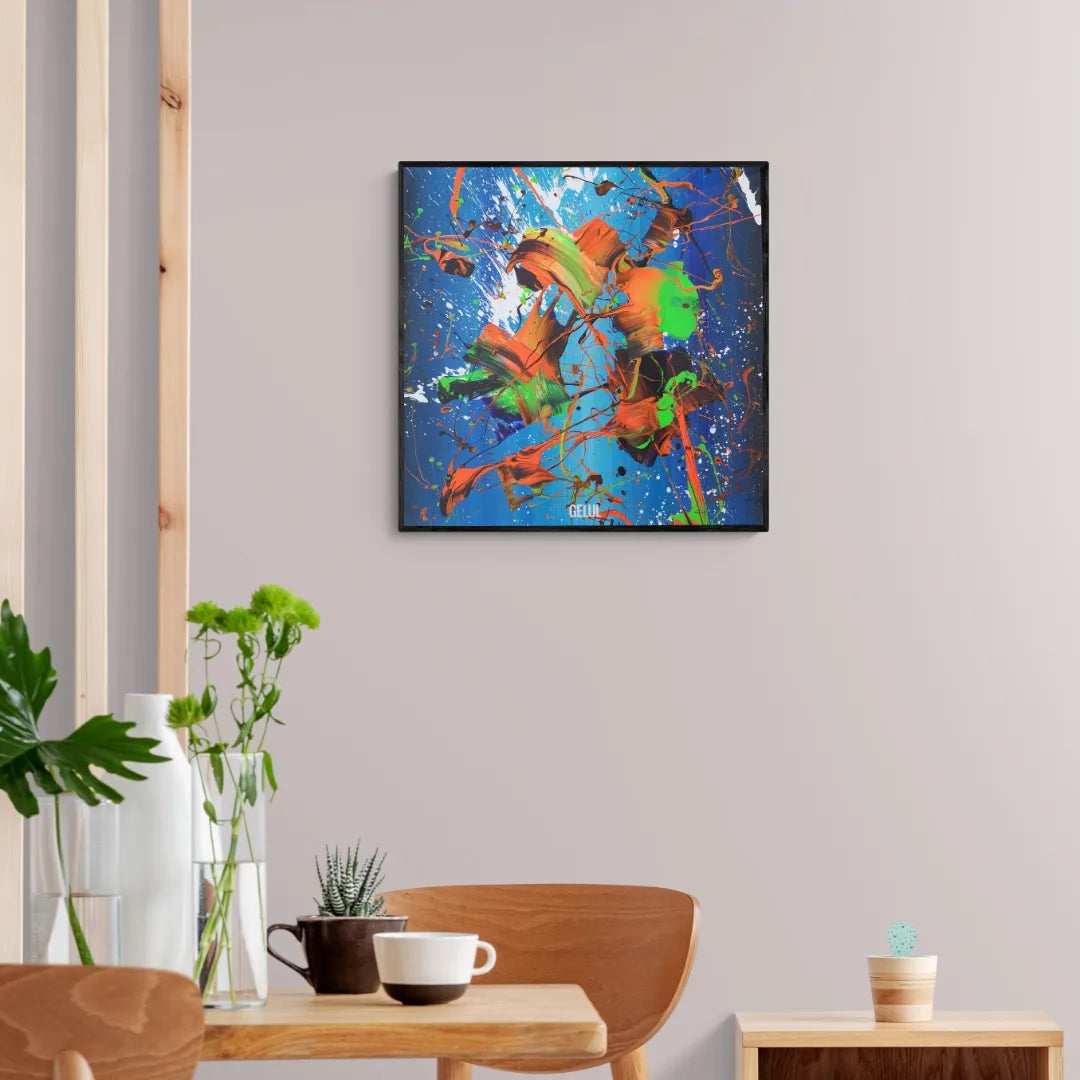 Humboldt - 60x60cm - 2022 - Tableau abstrait moderne coloré