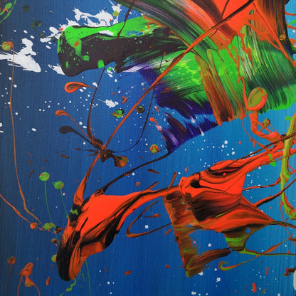 Humboldt - 60x60cm - 2022 - Tableau abstrait moderne coloré