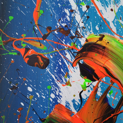 Humboldt - 60x60cm - 2022 - Tableau abstrait moderne coloré