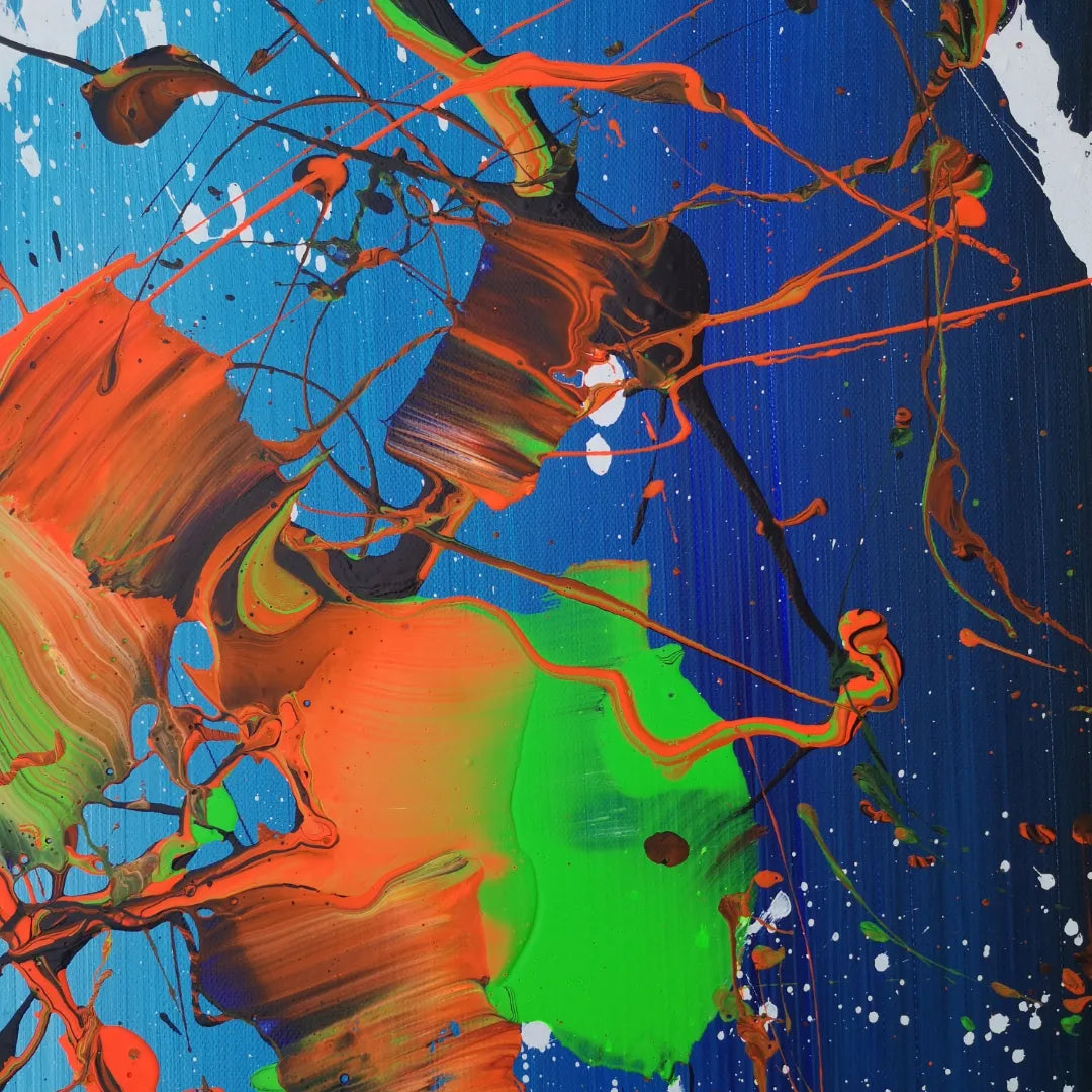 Humboldt - 60x60cm - 2022 - Tableau abstrait moderne coloré