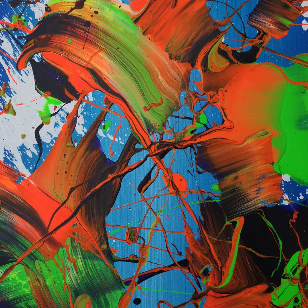 Humboldt - 60x60cm - 2022 - Tableau abstrait moderne coloré