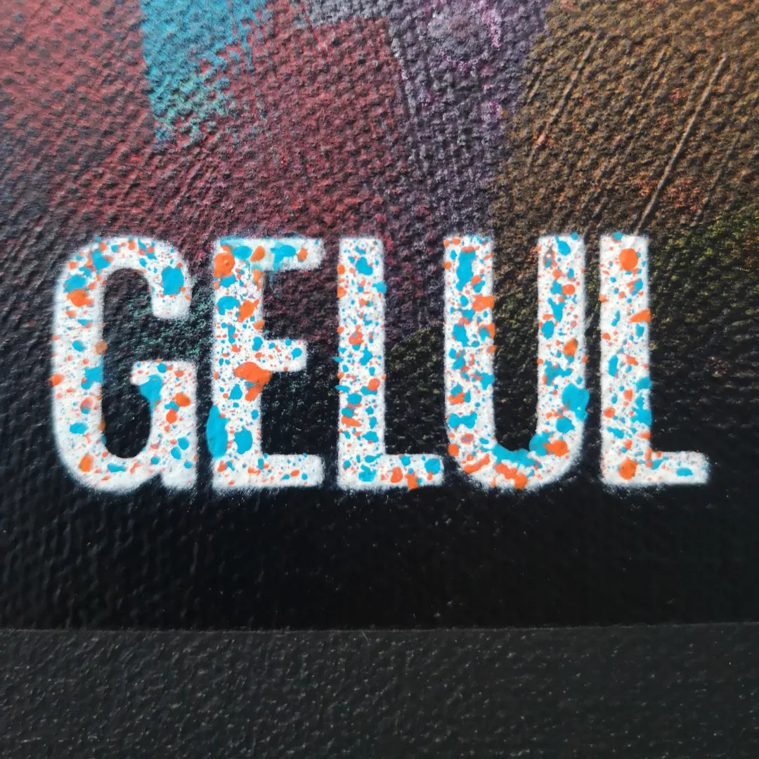 No Name - 80x80cm - 2022 - Tableau abstrait moderne coloré