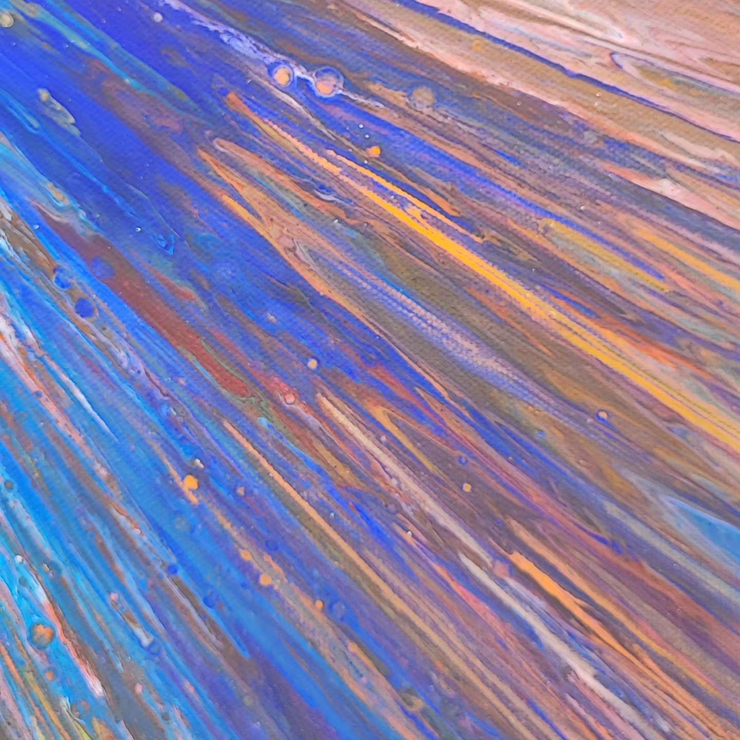 Effusion - 60x60cm - Tableau abstrait moderne coloré