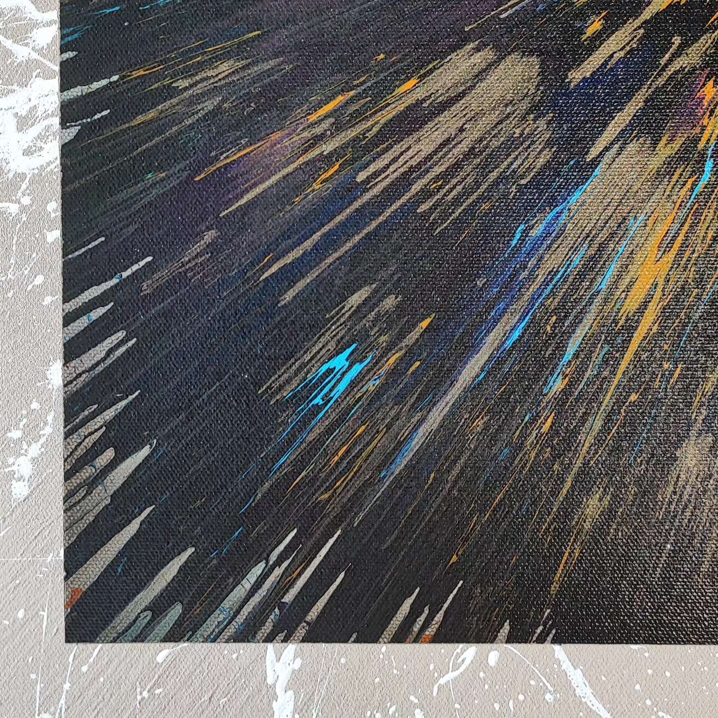 Baby Nova - 60x60cm - Tableau abstrait moderne coloré