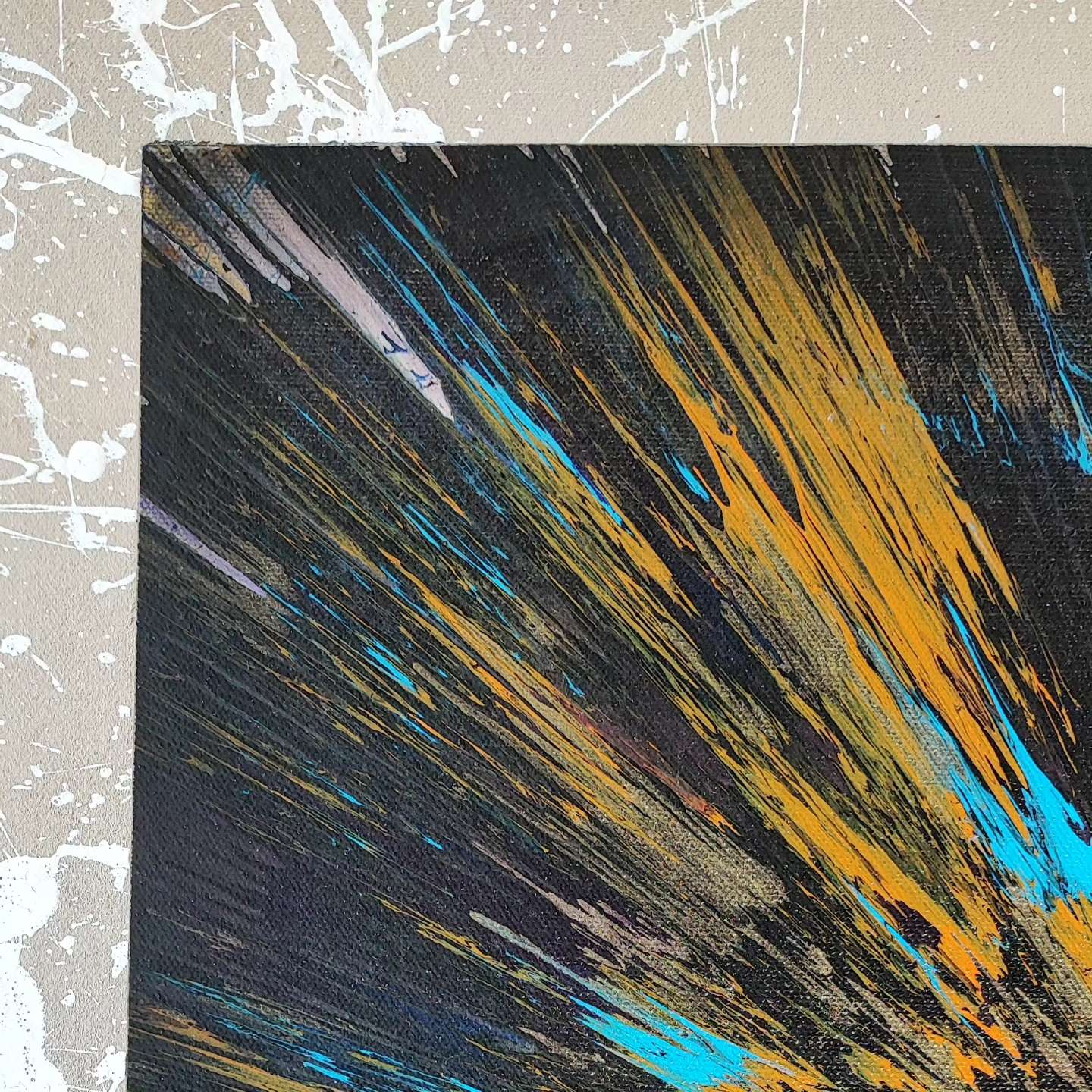 Baby Nova - 60x60cm - Tableau abstrait moderne coloré