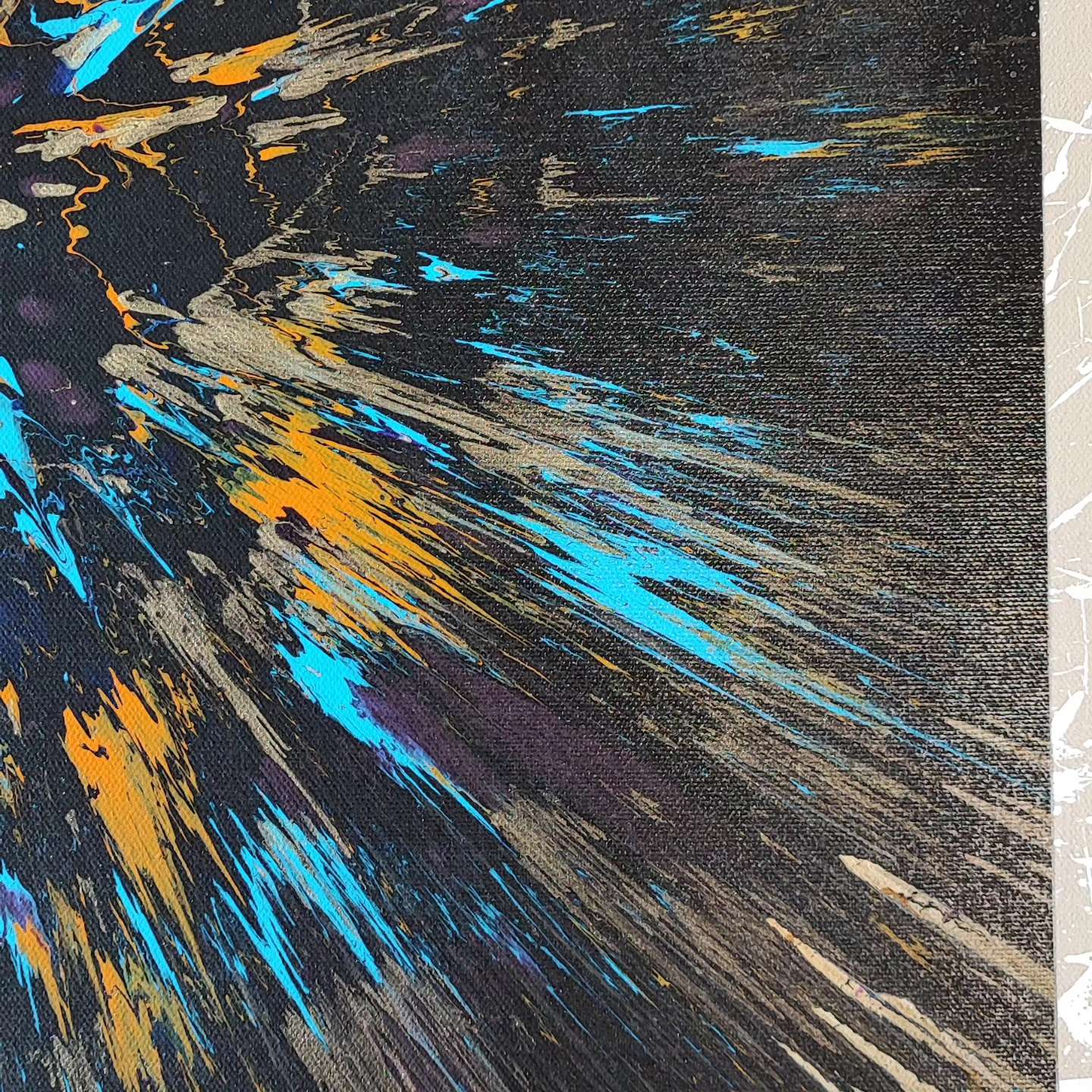 Baby Nova - 60x60cm - Tableau abstrait moderne coloré