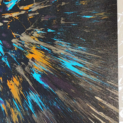 Baby Nova - 60x60cm - Tableau abstrait moderne coloré