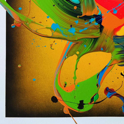 Happy Boy - 130x97cm - Tableau abstrait moderne coloré