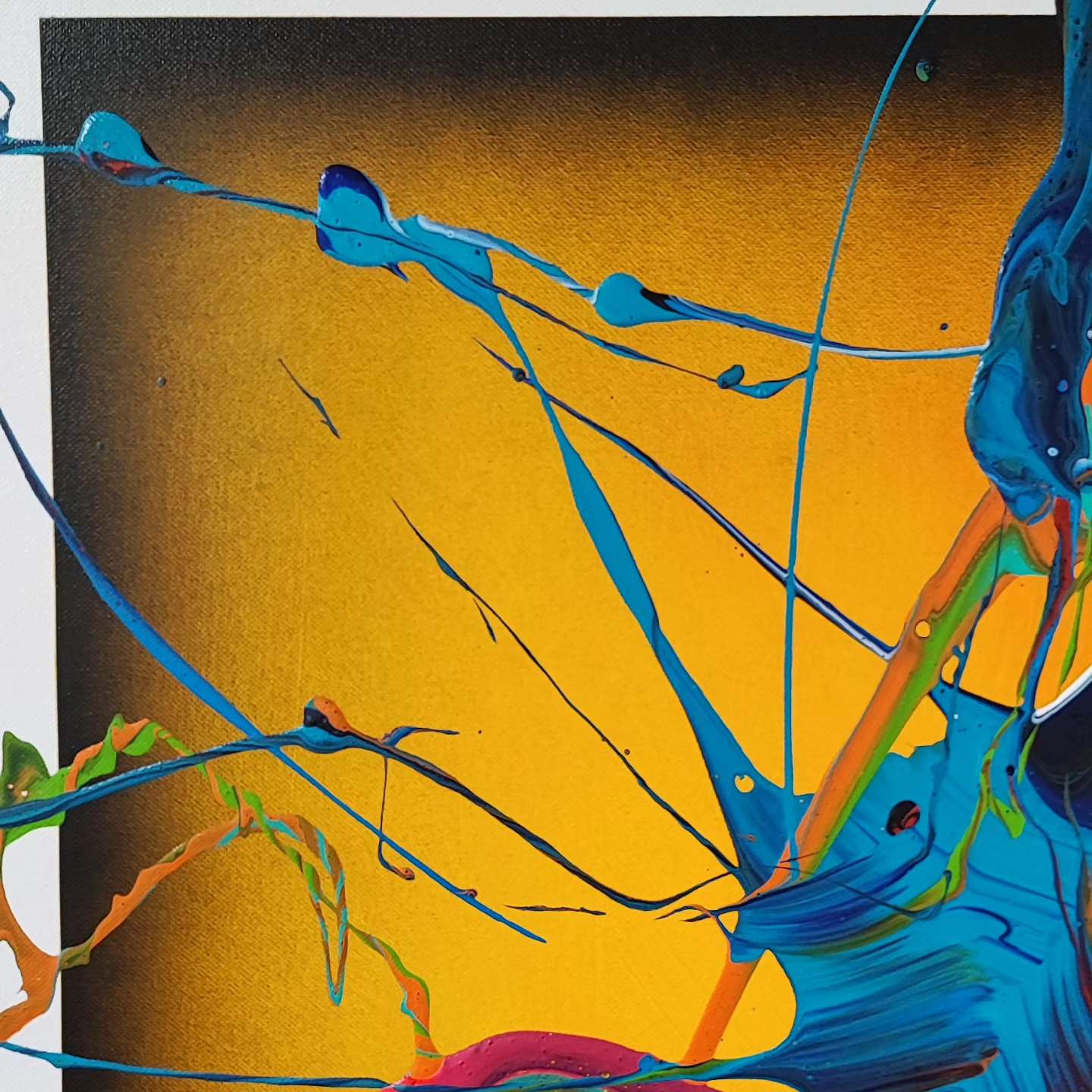 Happy Boy - 130x97cm - Tableau abstrait moderne coloré