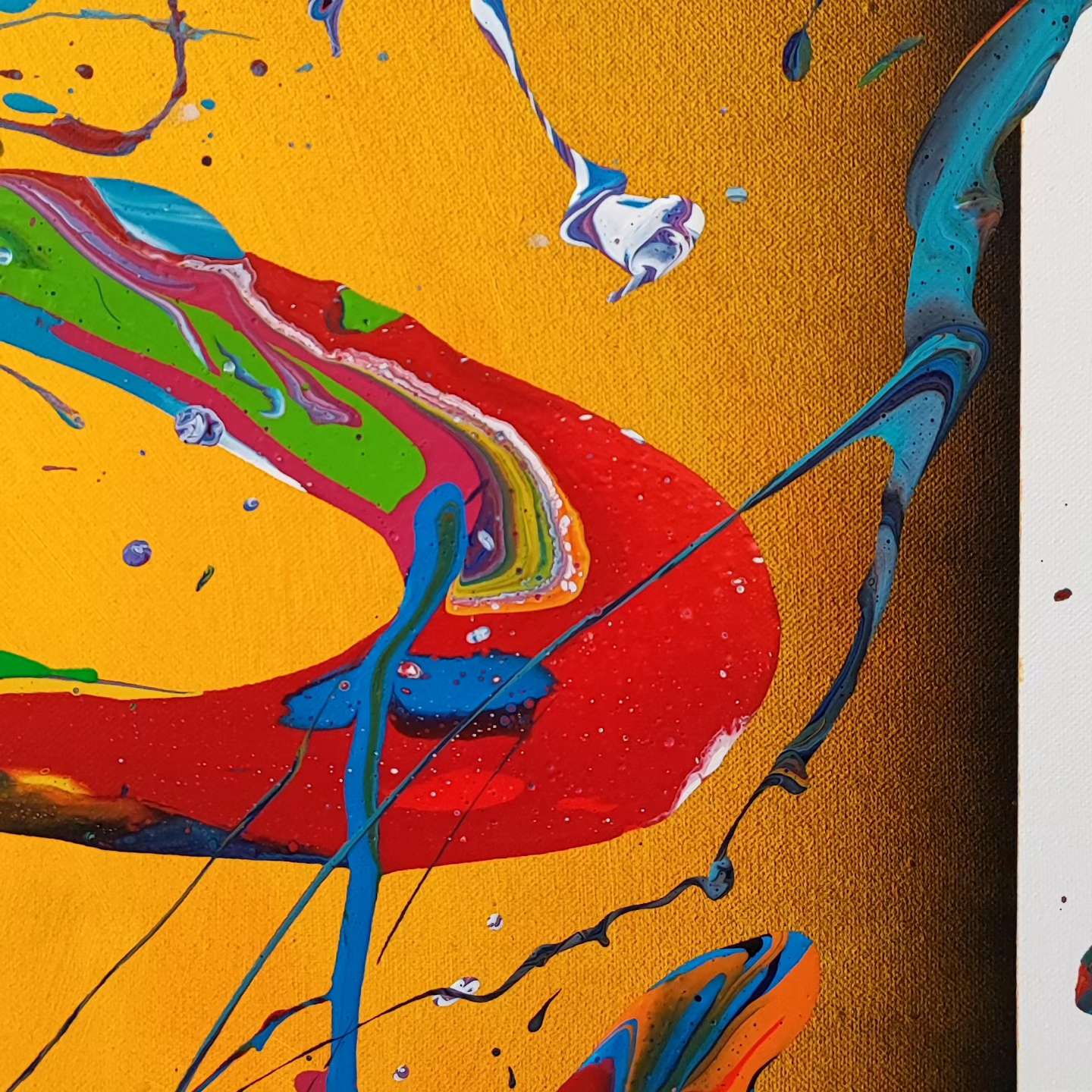 Happy Boy - 130x97cm - Tableau abstrait moderne coloré