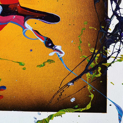 Happy Boy - 130x97cm - Tableau abstrait moderne coloré