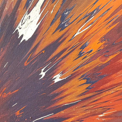 Vu de Phobos - 60x60cm - Tableau abstrait moderne coloré
