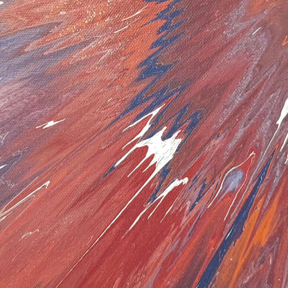 Vu de Phobos - 60x60cm - Tableau abstrait moderne coloré