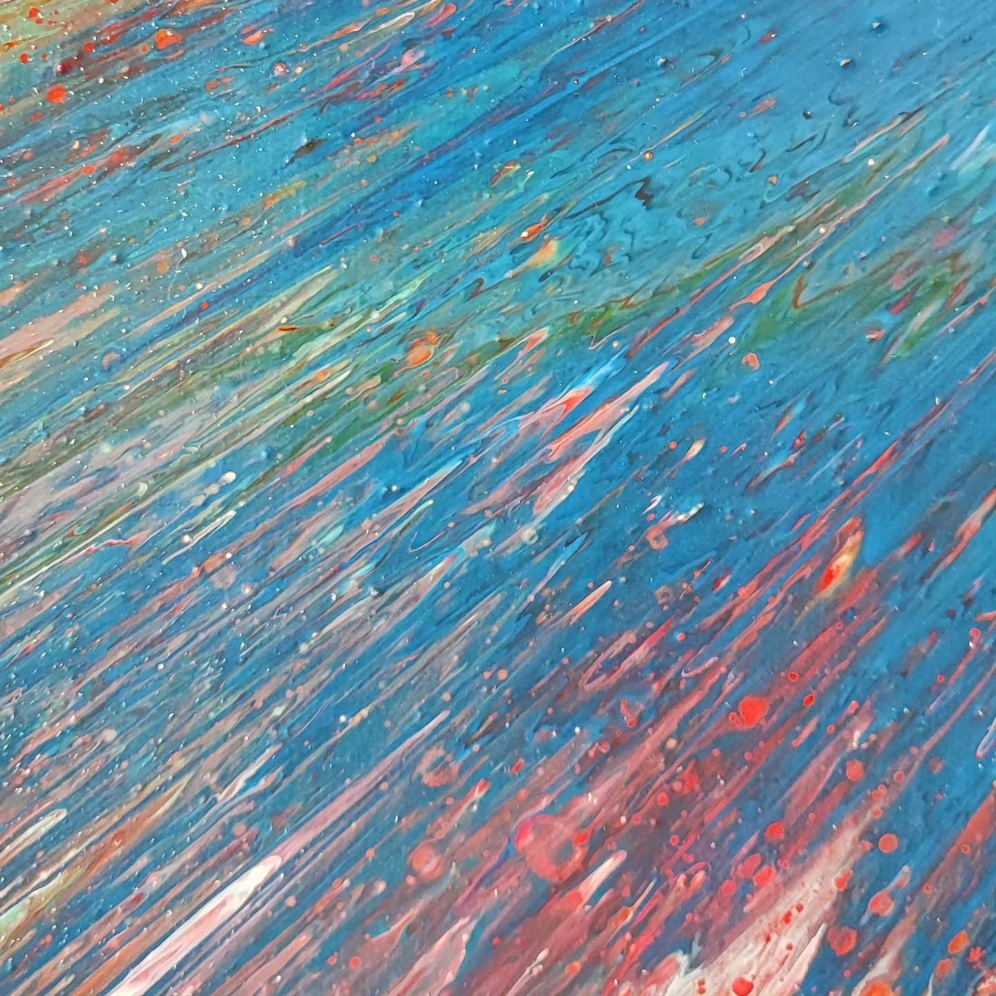 Etendu - 60x60cm - 2023 - Tableau abstrait moderne coloré