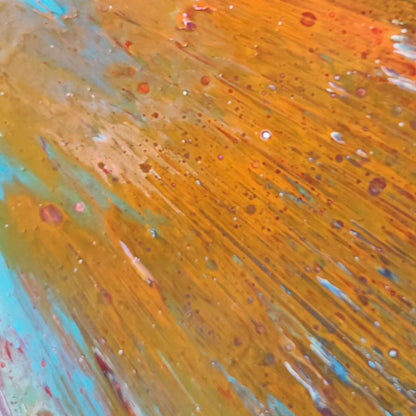Etendu - 60x60cm - 2023 - Tableau abstrait moderne coloré