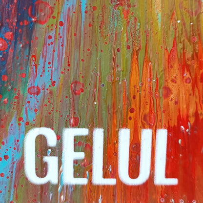 Etendu - 60x60cm - 2023 - Tableau abstrait moderne coloré