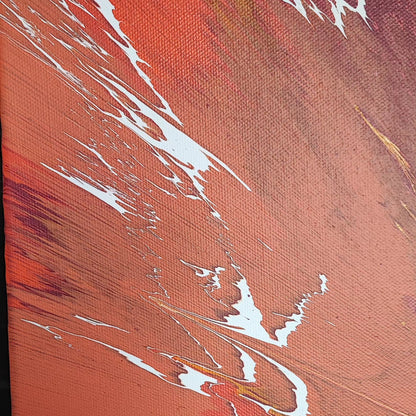 SlowMotion - 60x60cm - 2023 - Tableau abstrait moderne coloré